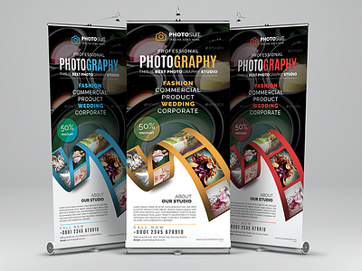 Photography Roll up Banner ad advert advertisement banners camera commercial dark display event family fashion model photo photographer photography photoshop roll up rollup shoot sign