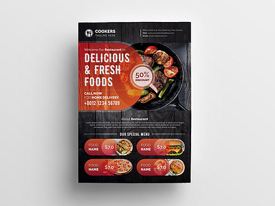 Food Poster advertising banner banners bar commerce creative delicious display drink fast food fast food poster food food poster indoor modern multipurpose pizza post poster product