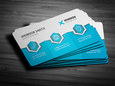 Business Card blue business business card card design clean style corporate creative cyan elegant green line minimalist minimalist design modern modern design modern template orange personal card photoshop template print template