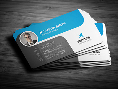 Business Card blue business business card card design clean style corporate creative cyan elegant green line minimalist minimalist design modern modern design modern template orange personal card photoshop template print template