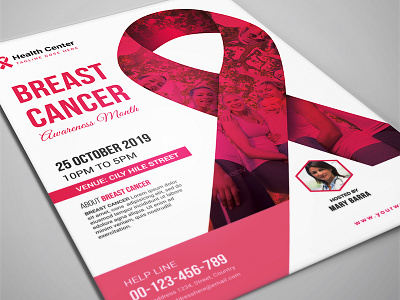 Breast Cancer Flyer awareness breast breast cancer cancer cancer awareness exercise healthy breast pink pink awareness pink cancer pink day pink ribbon protection ribbon women fitness womens breast