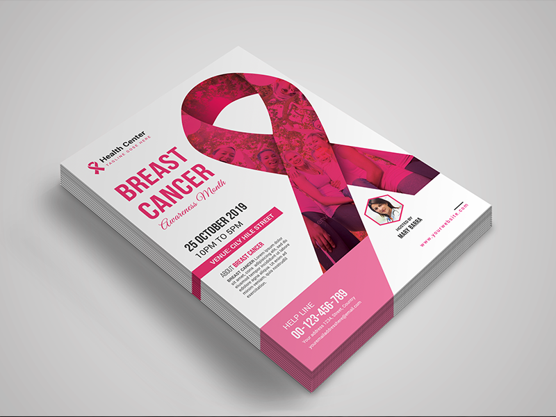 cancer fundraiser flyer template