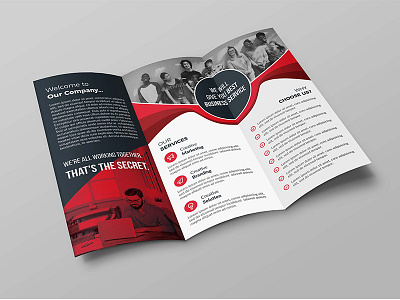 Trifold Brochure advertising agency branding brochure business business brochure clean company corporate creative customizable financial indesign letter marketing modern multipurpose print print ready pro