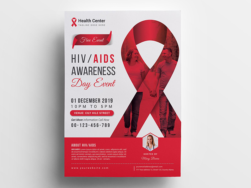 Aids Awareness Flyer by madmindgraphics on Dribbble