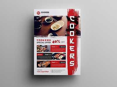 Food Flyer advertising bakery flyer burger flyer business cafe cafe flyer cake chinese chocolate creative design dinner drink fast food fast food flyer flyer template food japanese menu menu design