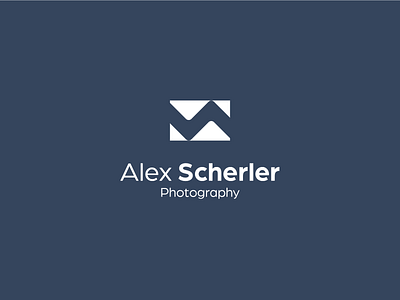 Alex Scherler brand identity branding logo design logotype minimalist personal brand photography