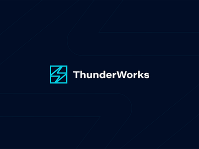 ThunderWorks brand branding concept designer exploration icon identity logo minimalist personal thunder visual works