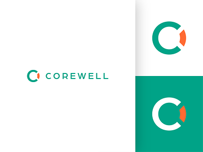 Corewell brand branding clean comission company design designer exploration healthcare identity inquiry logo logotype minimalist modern visual