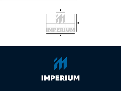 Imperium brand branding clean fibonacci identity imperium lockup logo minimalist sequence