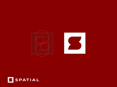 Spatial brand identity branding construction grid fibonacci sequence logo logo concept logo design logo designer logotype visual identity