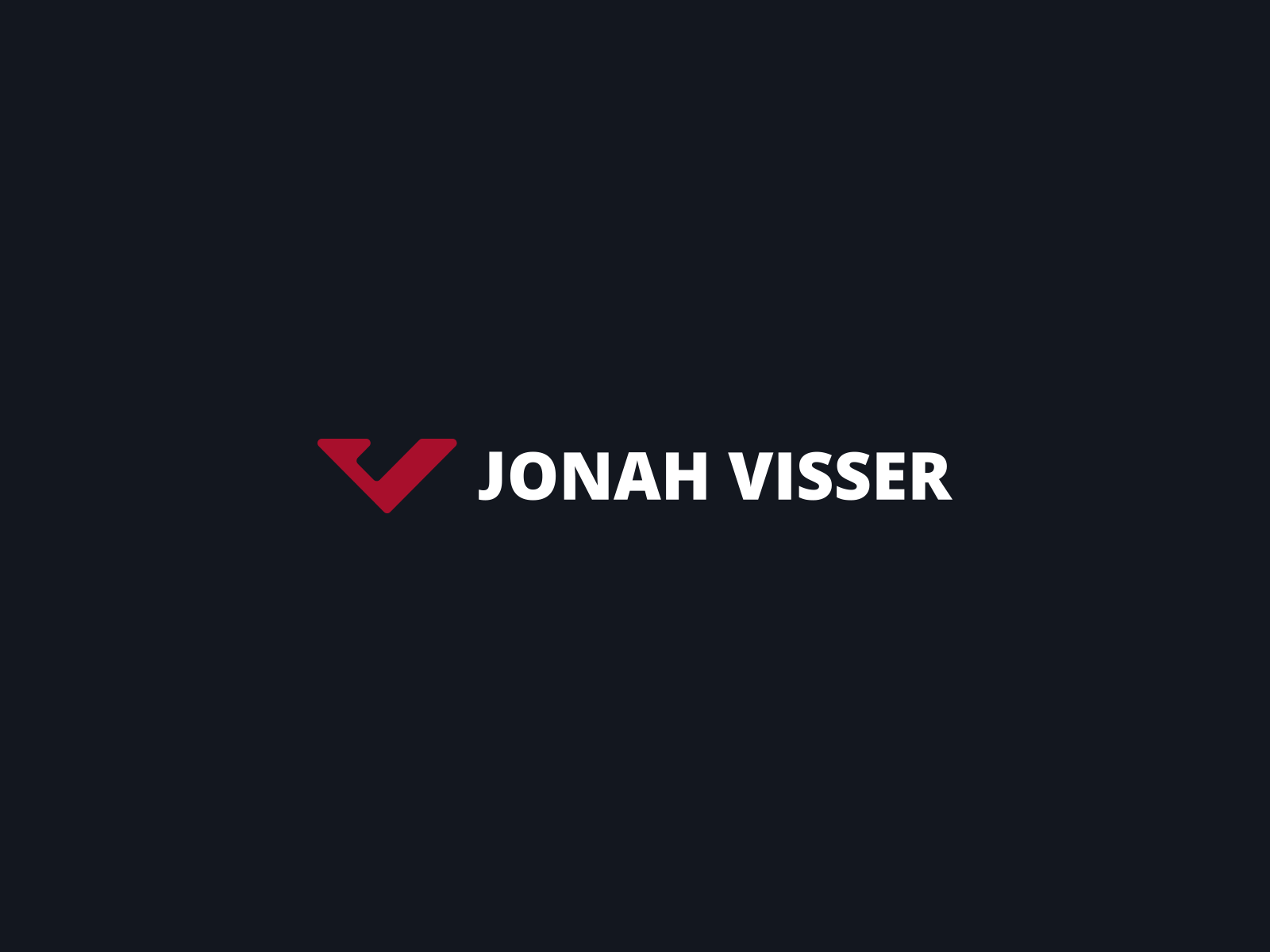 Jonah Visser brand identity branding graphic design jonah visser jv monogram logo design logo designer logotype personal brand visual identity
