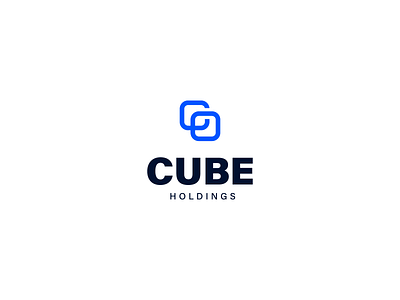 Cube Holdings assets brand identity branding crypto cube design graphic design holding company letter based logo logo design minimalist visual identity