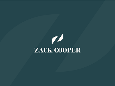 Zack Cooper brand brand and identity branding clean design designer dribbble exploration flat icon identity logo minimalist monogram logo negativespace symbol vector