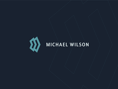 Michael Wilson brand brand and identity branding clean design designer dribbble flat icon identity logo minimalist monogram monogram logo symbol typography vector