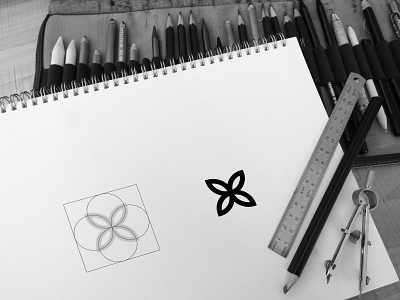 Vitality Icon brand branding clean design designer dribbble flat grid grid logo icon identity logo minimalist spa symbol vector vitality