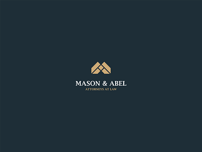 Mason & Abel brand branding clean design designer dribbble identity logo minimalist monogram monogram logo symbol