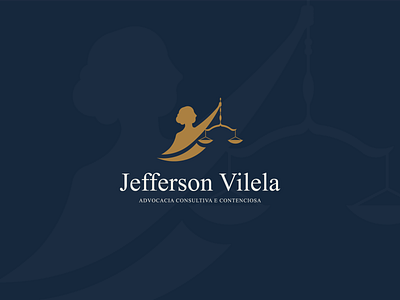 Jefferson Vilela brand brandidentity branding clean design dribbble identity ladyjustice law law firm lawyer logo minimalist