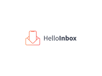 HelloInbox app brand branding design identity logo minimalist