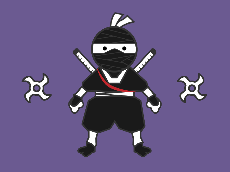 Ninja avatar character gif illustration ninja