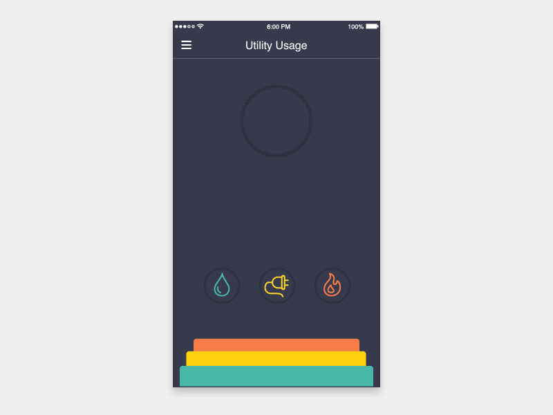 Utility Usage App electricity usage gas usage gif mobile app monthly usage usage usage rank utility usage water usage