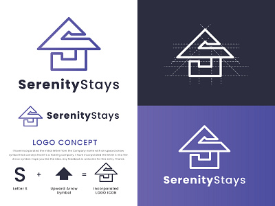 Serenity Stays Logo Design