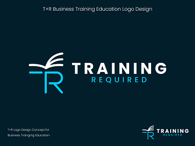 T+R Business Training Education Logo Design
