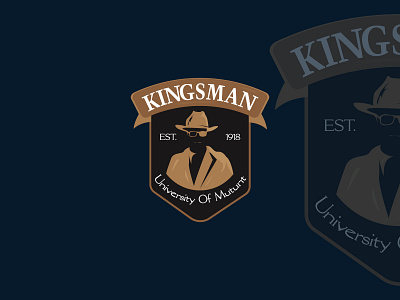 Kingsman Educational Logo Design badgelogo branding business logo educational graphic design illustration logo logodesign logomarks modern practics professional vector vintagelogo