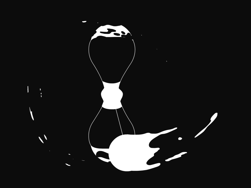 Geoblade 2d animation blackandwhite cell design futuristic illustration motion sci fi