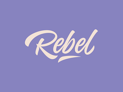 Rebel - Logo branding calligraphy design free hand lettering lettering logo logotype script type typo typography