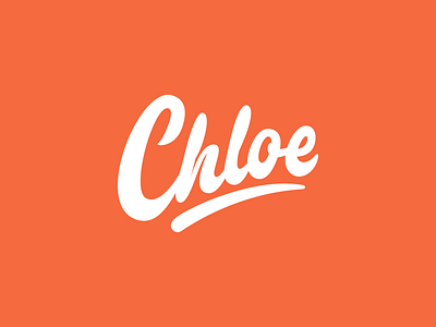 Chloe - Personal Logo branding calligraphy design free hand lettering lettering logo logotype script type typo typography vector
