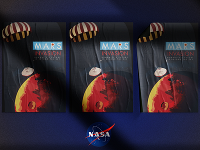 Mars Invasion- Nasa Poster artbyn design illustraion illustration illustration art nasa