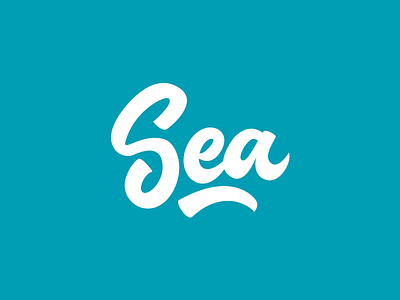 Sea - Logo branding calligraphy collection design free hand lettering lettering logo logotype script type typo typography