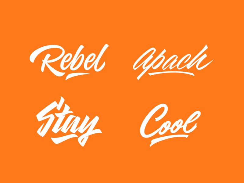 Lettering Collection by Yevdokimov Type on Dribbble