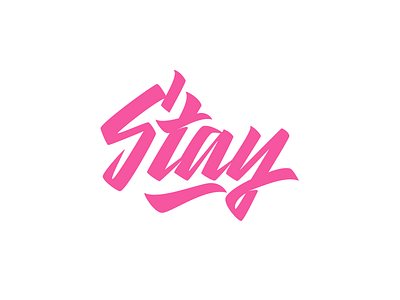 Stay - Logo for Clothing Brand branding calligraphy clothing collection design free hand lettering lettering logo logotype script streetwear type typo typography vector