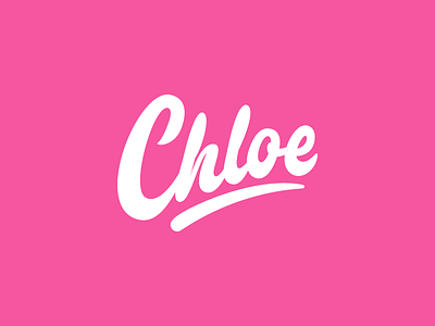 Chloe - Personal Logo branding calligraphy clothing collection design free hand lettering lettering logo logotype script sketch streetwear type typo typography vector