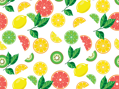 background with bright fruits background design fresh fruit fruits grapefruit illustration juice lemon lime green natural orange pattern pomegranate seamless sheet vector wallpaper yellow