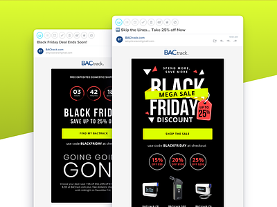 Black Friday Email Campaign animated gif black friday breathalyzer direct to consumer dtc ecommerce email email design email development email marketing email template gif gif animated gif animation promotion sale