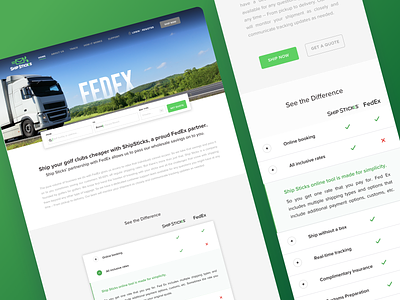Search Engine Optimized Landing Page design golf landing page design logistics quote seo toggle