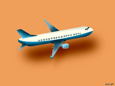 Plane airplane art design digital digital art digital illustration illustration plane