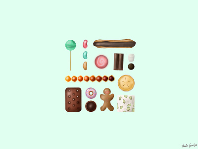 Sweets android art candy design digital digital art digital illustration illustration sweets treats
