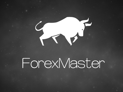 ForexMaster brand bull forex identity illustration logo stock