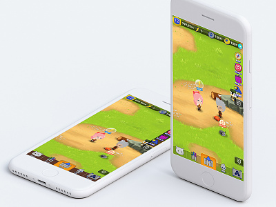 Battle Camp Concept character chibi design game ios product ui ux