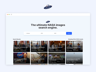 NASA Images Search engine