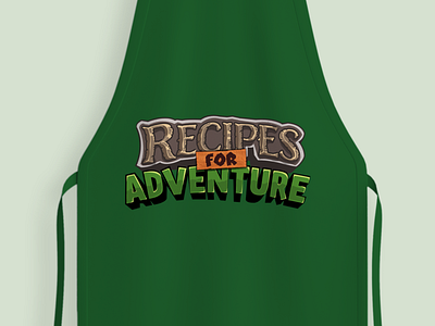 Recipes for Adventure alternative logo apron cooking giveaway illustration logo typography