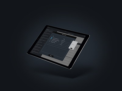 IPad Pro - Software development - Dark branding Mock Up app branding design mock up