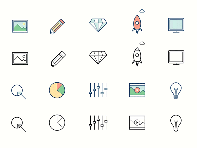 Animated Icons Concept