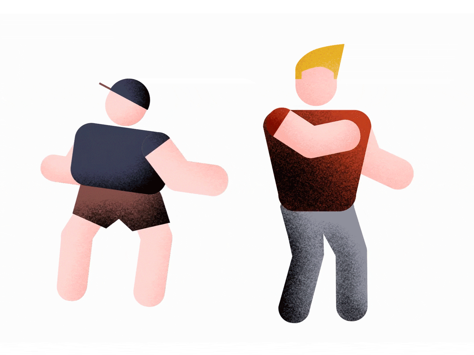 Dudes animation illustration motion design