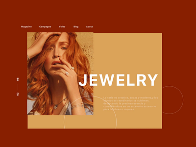 Web Design of Jewelry animation design web