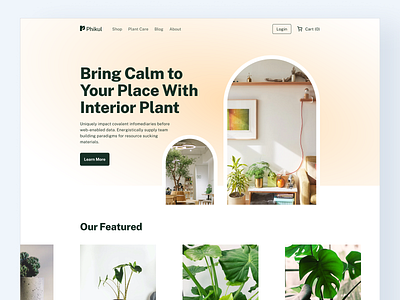 Interior Plant Shop Website