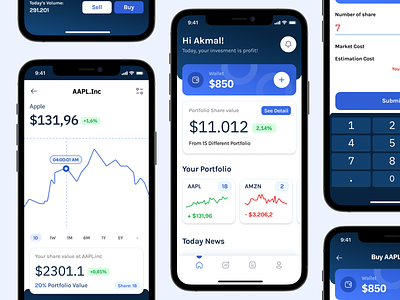 Vesmunt - Investment Apps bank bond chart e wallet finance graphic invest investment investor mobile money money app mutual fund stock stocks trade ui ux